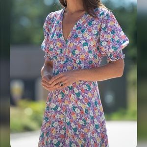 Faithfull the Brand floral purple dress